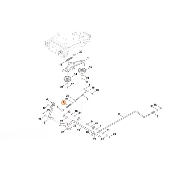 STIHL  Sprężyna dociskowa 6160 764 2400